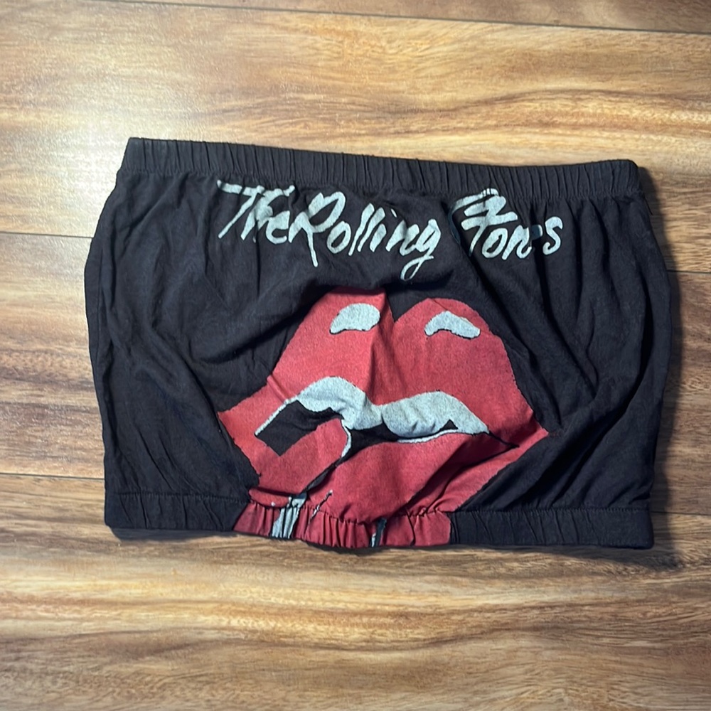 Rolling Stones elastic tube top
